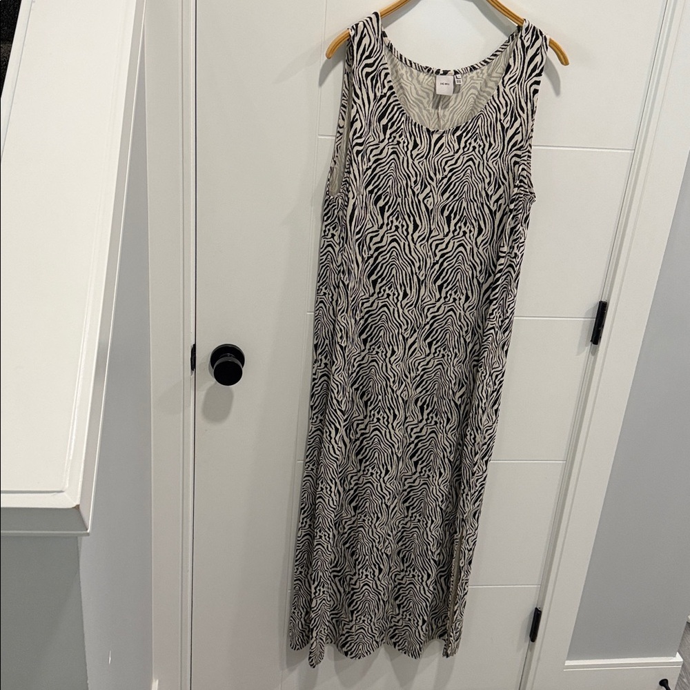 ICHI Zebra Print dress size large